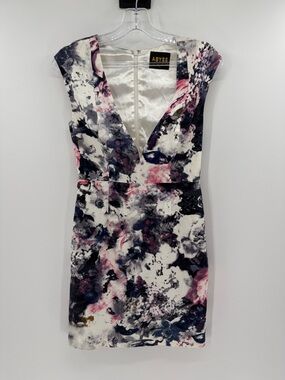 Abyss by Abby Plunge Mini Dress - Multicolor - Medium